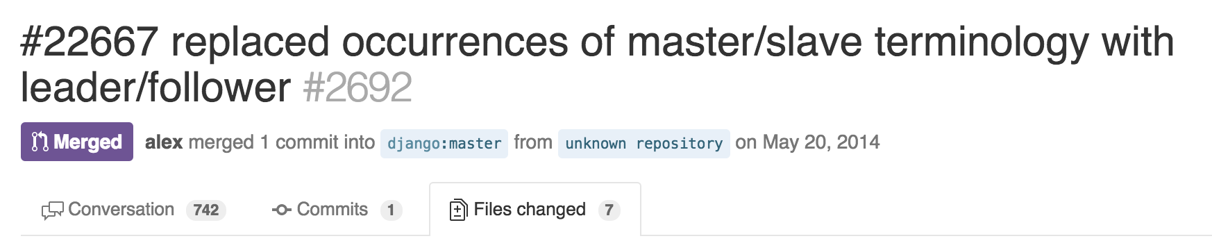 Hilarious irony of people complaining this tiny PR was a waste of "man hours" but then spam the f**k out of the comments thread.