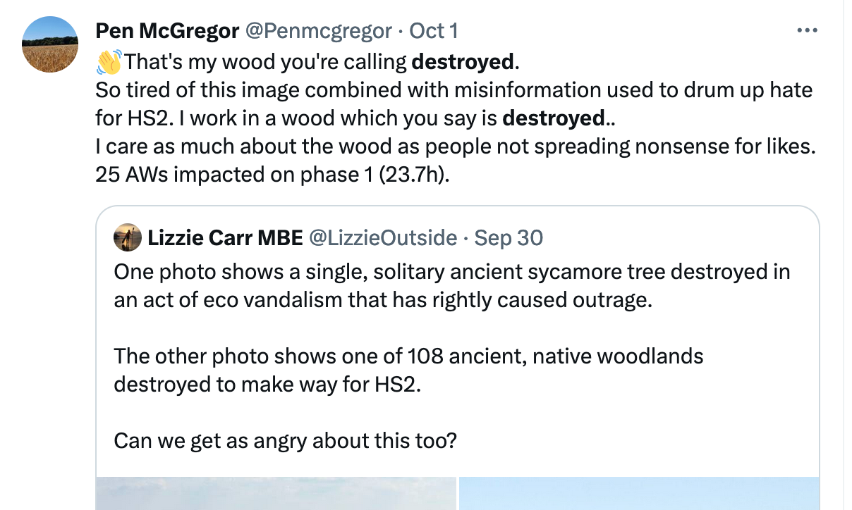 HS2 Was Never Going to Destroy 108 Ancient Woodlands